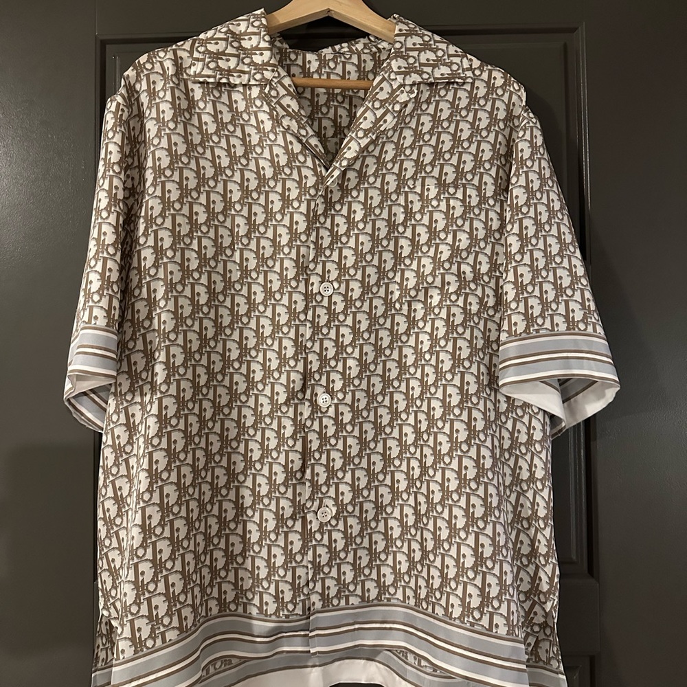 SOLD. DIOR OBLIQUE SHORT-SLEEVED SHIRT